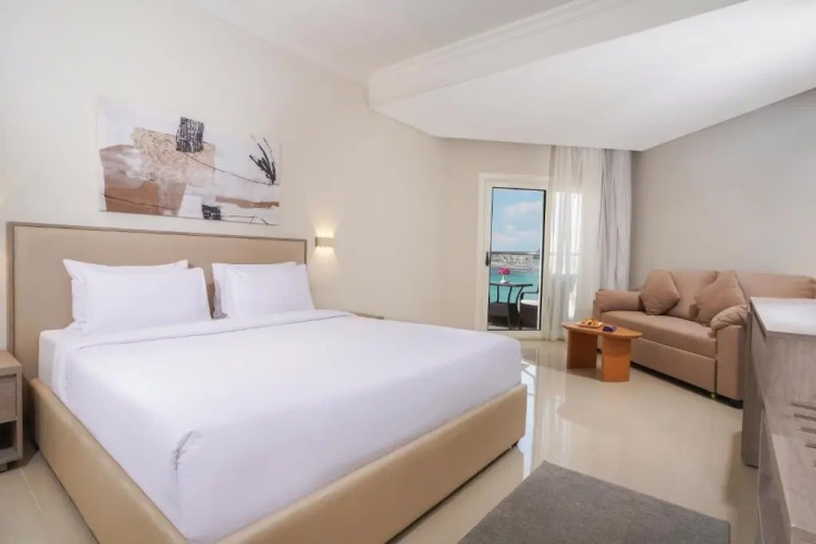 Deluxe Double room with balcony and with sea view