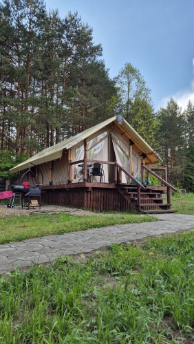 "Bison" Glamping with balcony and with view