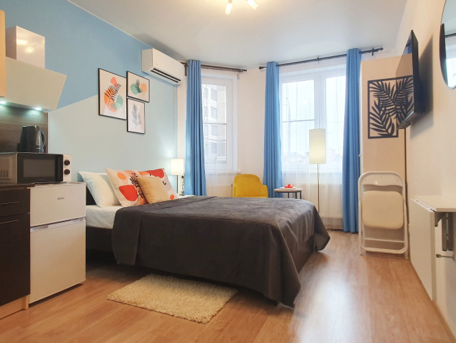 Фотография номера квартиры Апартаменты c Удобным Заездом Парковкой, Бесплатным Wi-Fi и Идеальной Чистотой