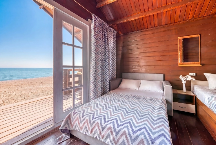 Quadruple Cottage with balcony and with sea view