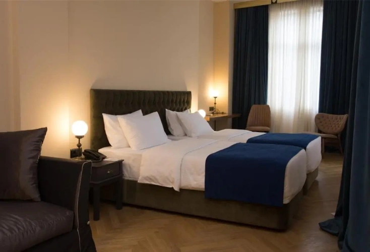 Madatovi Twin room with balcony and with city view