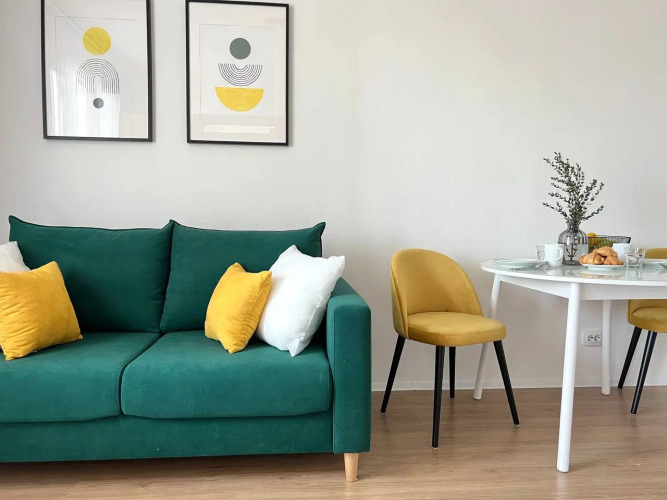 Фотография номера квартиры Апартаменты Мята 2 ЕвроДвушки на Этаже