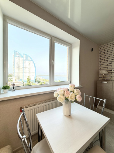 Фотография номера квартиры Квартира Уютная с видом на Волгу и Волжские Паруса