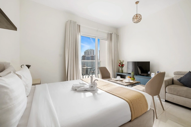 Deluxe Double Studio Apartment with balcony