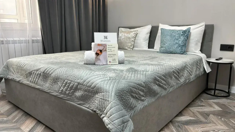 Фотография номера квартиры Апартаменты Студия Bounty рядом с ТРЦ Мега Парк (197)