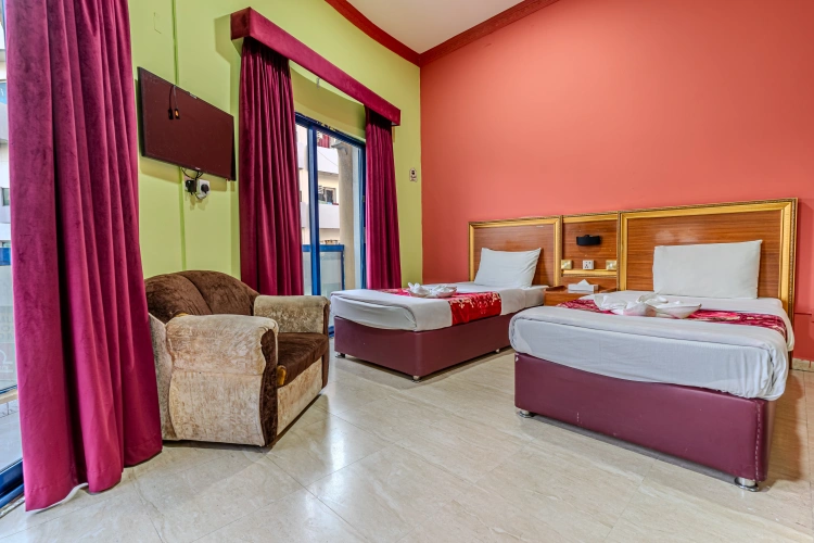Standard Twin room with balcony and with view