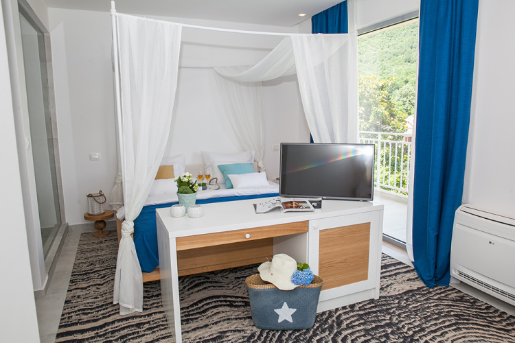 Deluxe Double room with balcony and with sea view