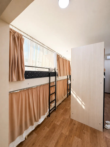 Bed in Dorm (male dorm) with courtyard view