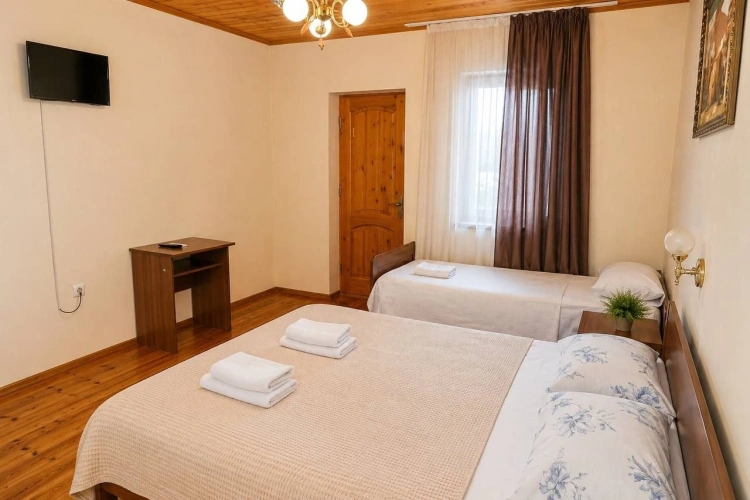 Standard Triple room with courtyard view