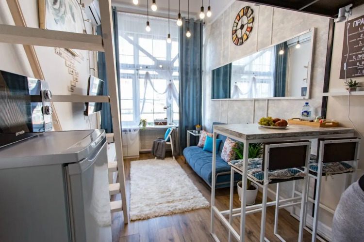 Фотография номера квартиры Апартаменты Level Up Studio on Socolinaya Gora Station