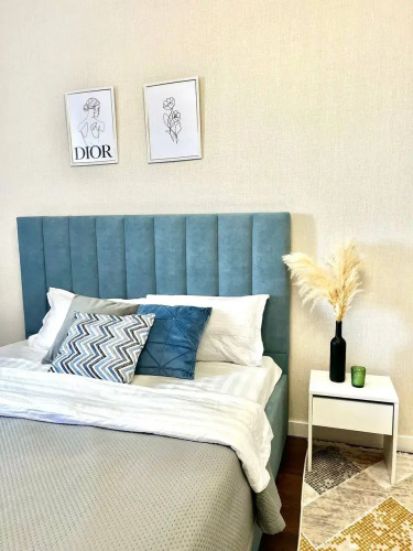 Фотография номера квартиры Апартаменты Шикарная 1 комнатная возле Барыс Арена в ЖК Sezim kala Bakyt