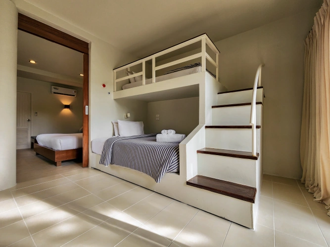 Family Double Suite with balcony and with garden view