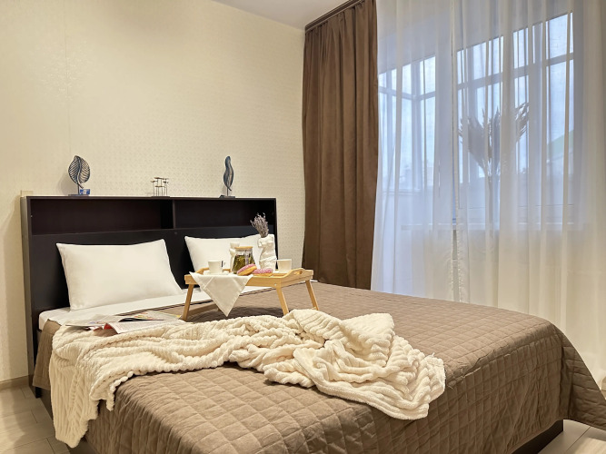 Фотография номера квартиры Апартаменты Уютная студия рядом с ТЦ Сити Парк 29 кв.м 3 этаж