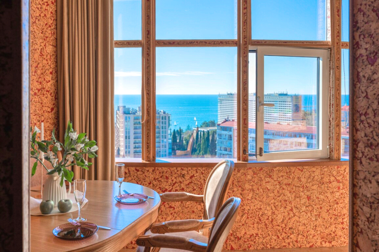 Фотография номера квартиры Апартаменты Orange Apart ЖК Московия с видом на море