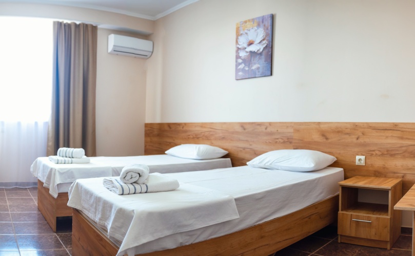 Standard Double room with balcony and beachfront