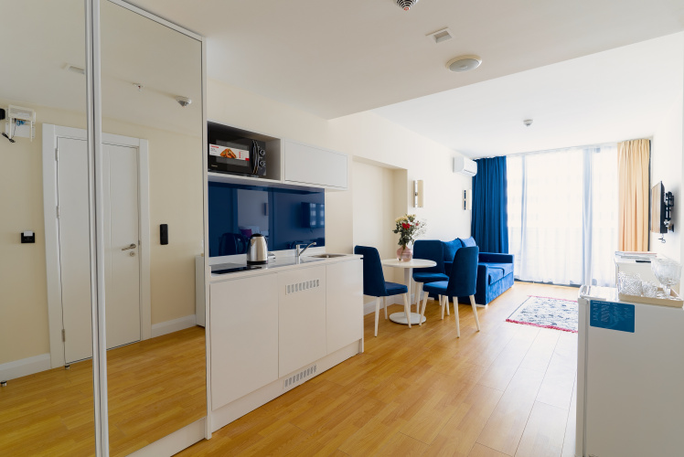 Apartment with balcony and with view