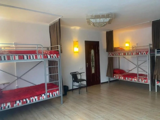 Bed in Dorm (male dorm) with view