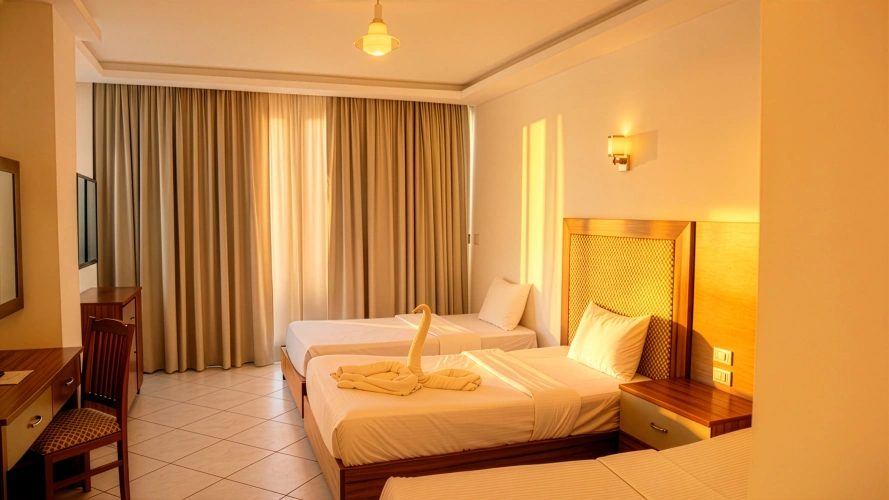 Superior Quadruple room with partial sea view