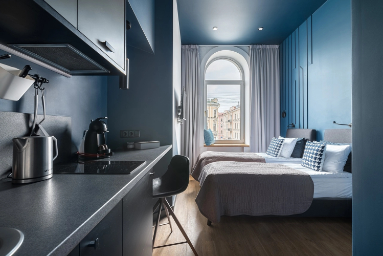 Двухместная студия Стандартная 2 отдельные кровати