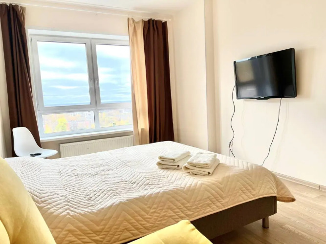 Фотография номера квартиры Квартира 1 с Потрясающим Видом на Город