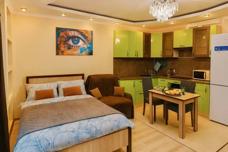 Фотография номера квартиры Апартаменты Уютная студия рядом с аэропортом