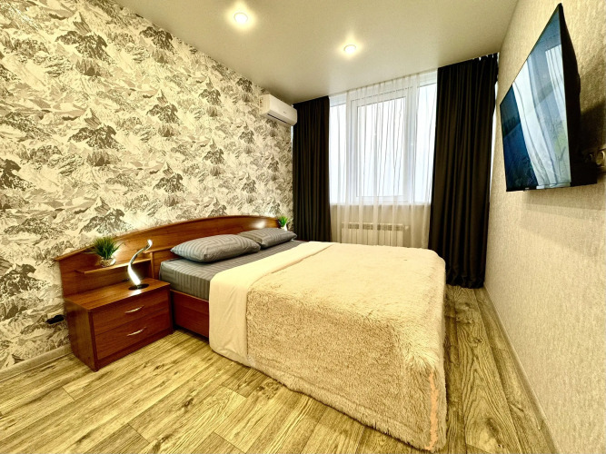 Фотография номера квартиры Апартаменты Уютная Двушка на 22 Этаже в ЖК Академический Рядом с Парком Гагарина (КМ246)