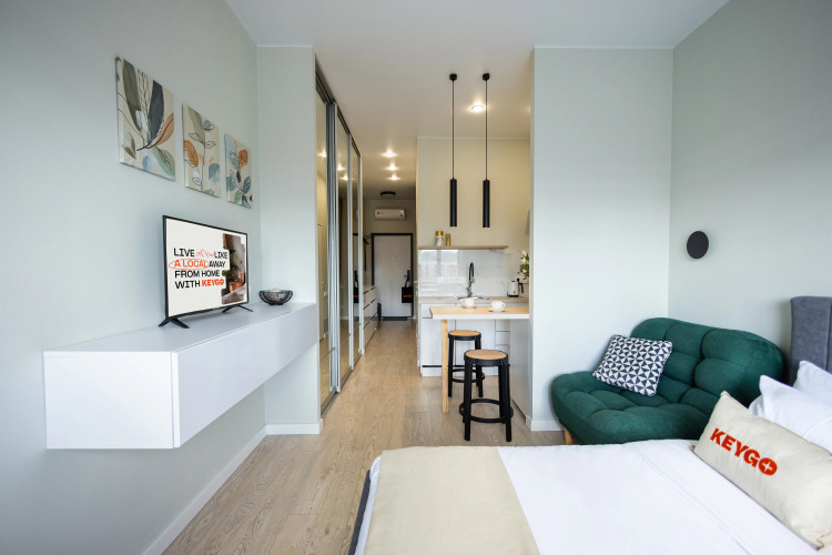 Фотография номера квартиры Апартаменты KeyGo 1040 рядом с метро Нагорная