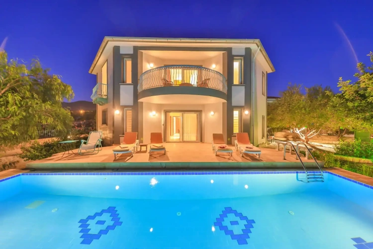 Villa with balcony and with view