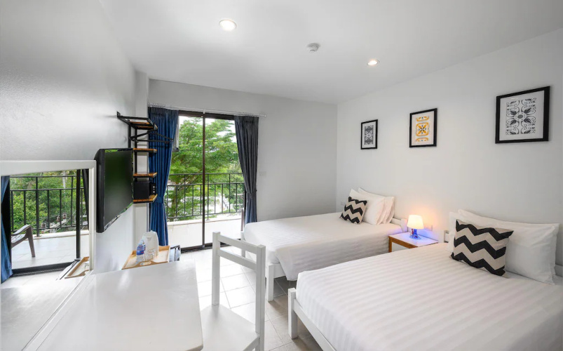Standard Double room with balcony and with garden view