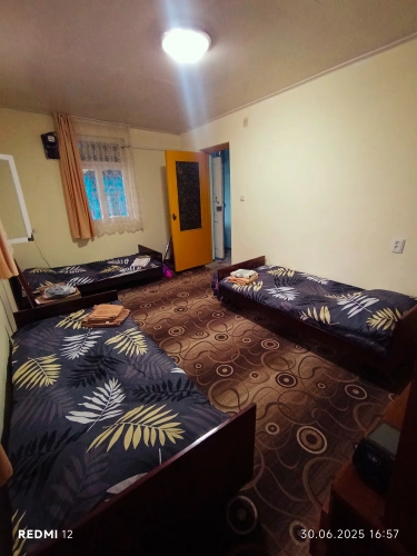Bed in Dorm with mountain view