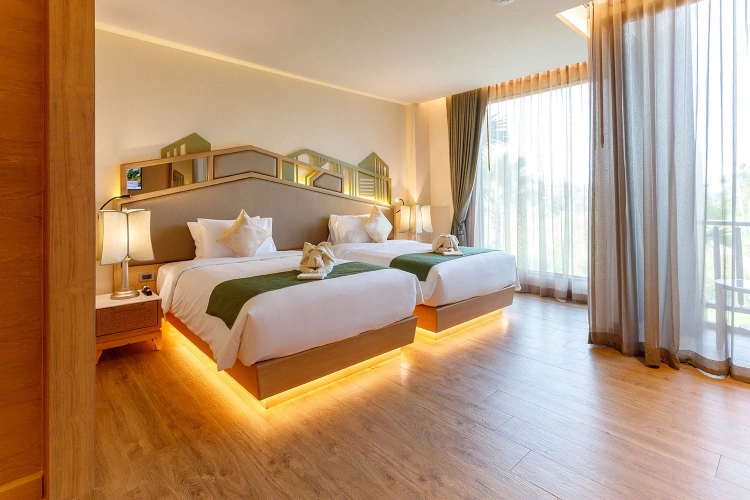 Deluxe Double room with balcony and with river view