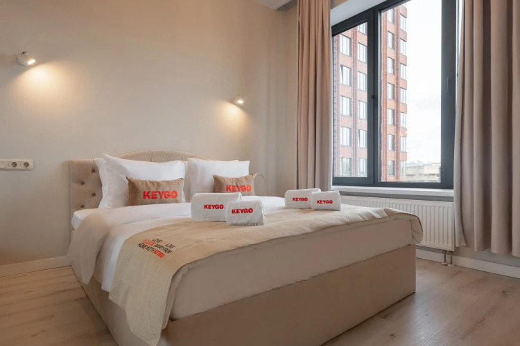 Фотография номера квартиры Апартаменты KeyGo #1017 рядом с парком Сокольники