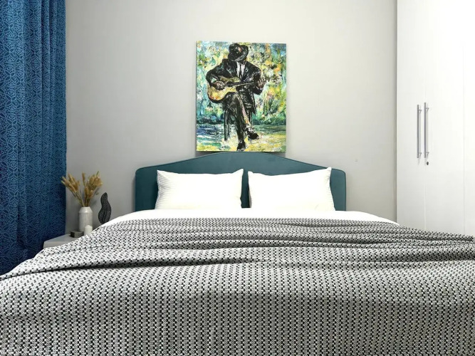 Фотография номера квартиры Апартаменты Вдохновляющая Студия Блюз Рядом с Арбатом