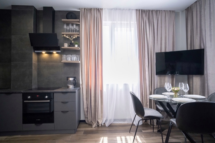 Фотография номера квартиры Апартаменты Red Apartments Арт Лайт Малевич