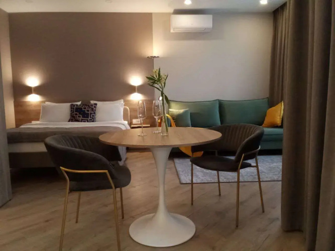 Фотография номера квартиры Квартира Студия с Дизaйнeрским Ремoнтом