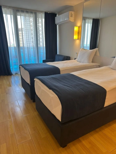 Twin Studio with balcony and with sea view