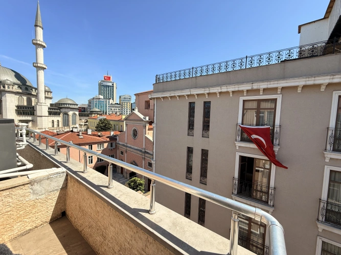 Studio with balcony