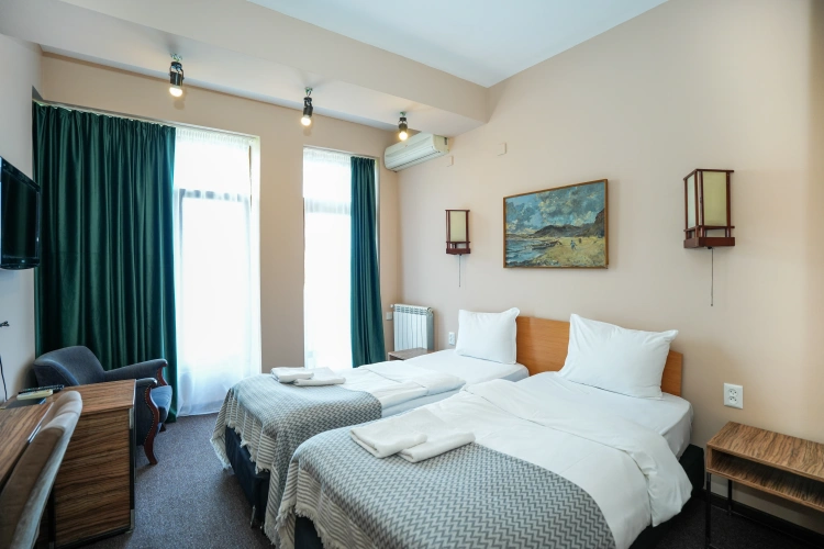 Standard Twin room with balcony and with view