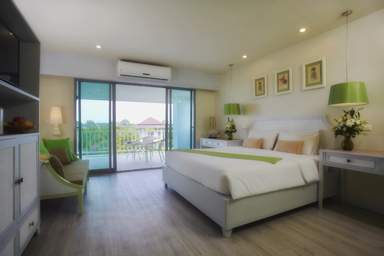 Deluxe Twin room with balcony and with garden view