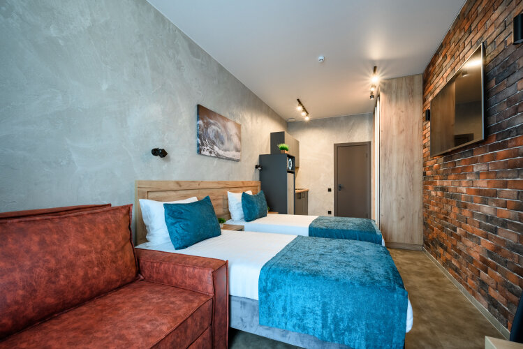 Двухместные апартаменты Prestige с видом на море (2 отдельные кровати) - изображение 1