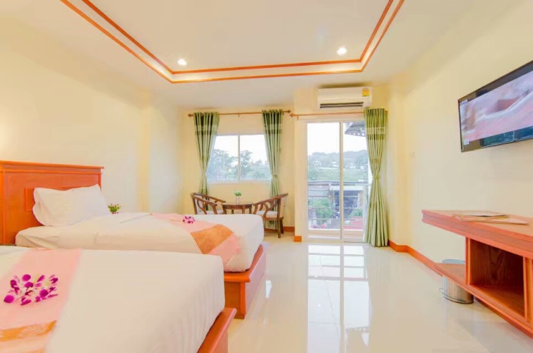 Superior Twin room with balcony and with view