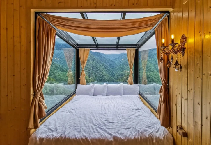 Quadruple Cottage with balcony and with view