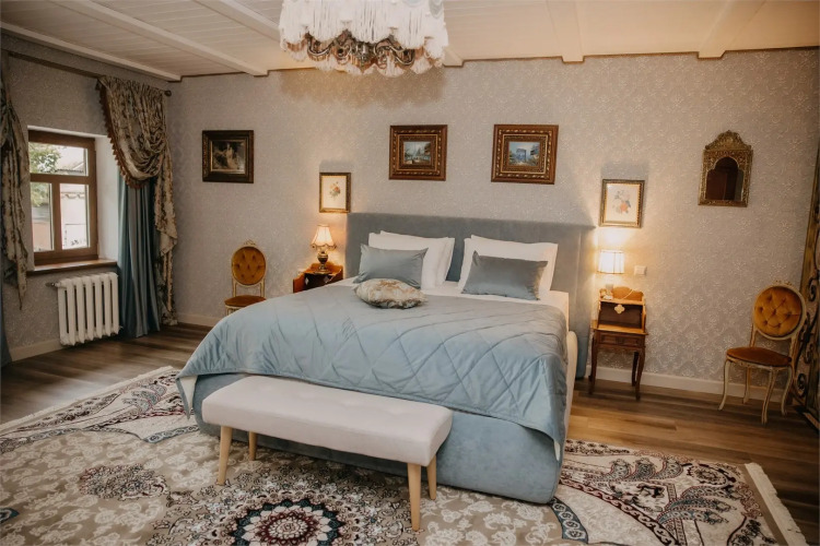 Двухместные апартаменты Пастернак Дуплекс двуспальная кровать