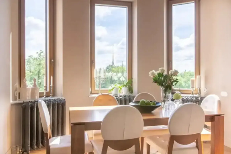 Фотография номера квартиры Апартаменты на Кронверкском проспекте с видом на Петропавловку