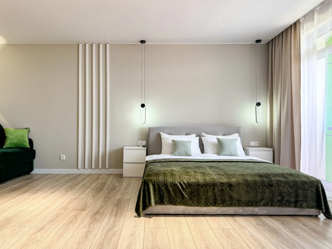 Фотография номера квартиры Апартаменты Уютная Студия с Балконом рядом с Морем