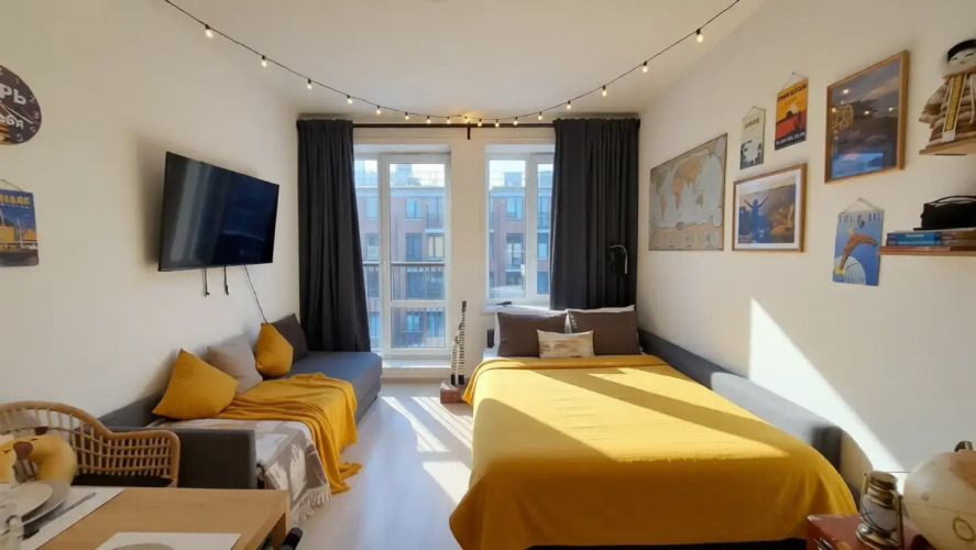 Фотография номера квартиры Апартаменты Prudius Apart в Кронштадте у Пляжа с Кондиционером