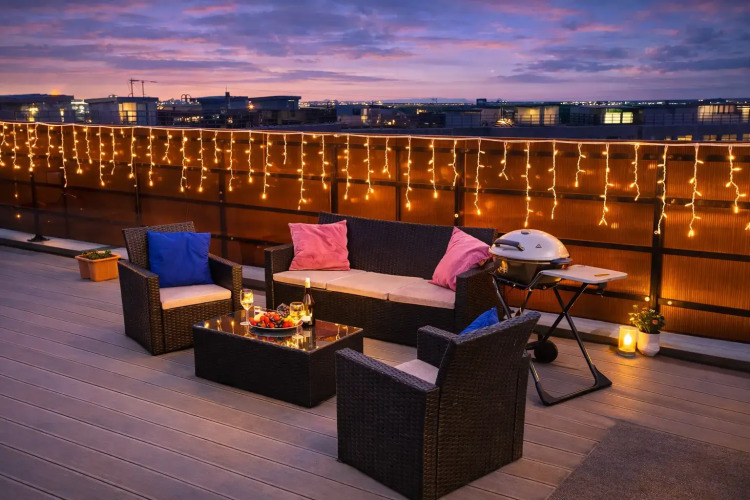 Фотография номера квартиры Апартаменты Стильная квартира с террасой на крыше в Пушкине