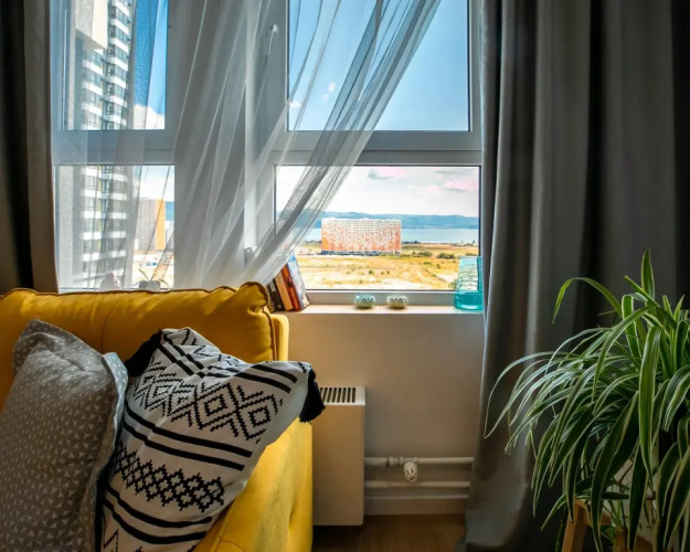 Фотография номера квартиры Квартира Вид на Море и Горы из Постели