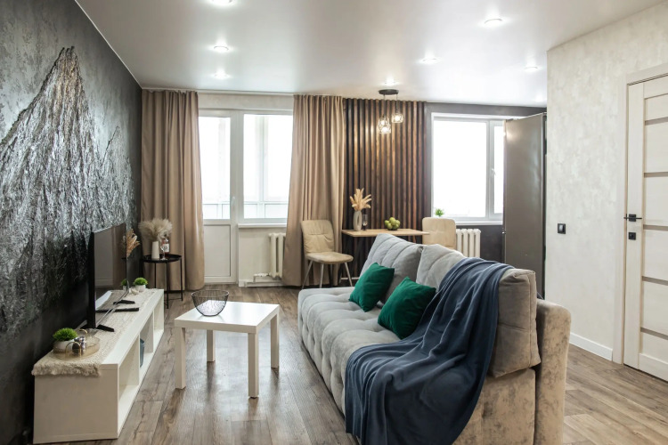 Фотография номера квартиры Апартаменты SAS 1-к Вулканическая Панорама с Видом на Вулканы и город