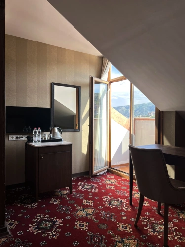 Standard Double Attic room with balcony and with mountain view
